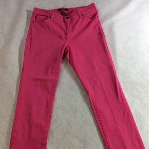 Ralph Lauren Women Hot Pink Skinny Jeans SZ 8 Petite